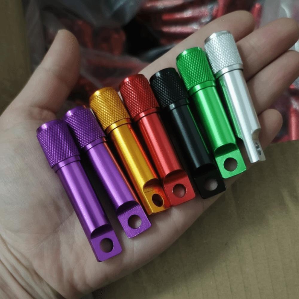 Aluminum Body LED Flashlight Keychain with Carabiner Small LED Flashlight Camping Use