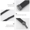 2pcs Oxygen Pump Tube Black Aquarium Air Diffusing Strip Fish Tank Oxygen Supply Flexible Bubble Disperser For Aeration