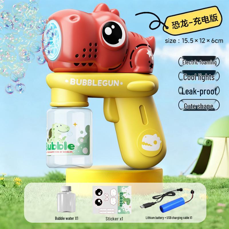 Automatic Cartoon Elephant Bubble Machine - Handheld Blower with Solution for Kids, Boys & Girls