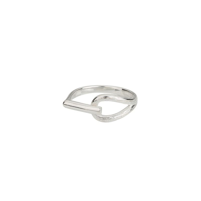 Charmy silver lock-ring