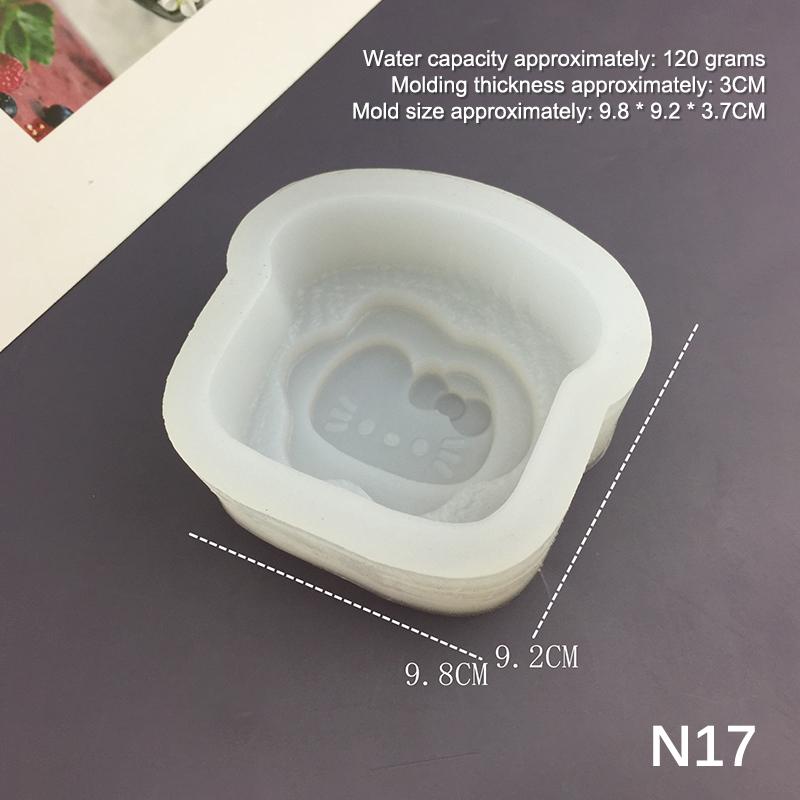 1pc For Baking Egg Bites Muffin Top Pan Chocolate Cake Pie Bakeware Tools Candle Molds Cartoon Animal Bunny Kitten Silicone Mold