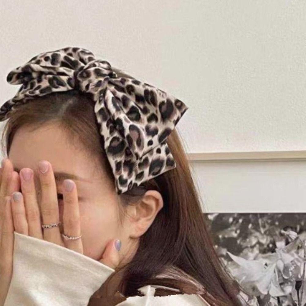 Cloth Bow Headband Bowknot Hair Clip Decoration Sweet Women Headband  Women