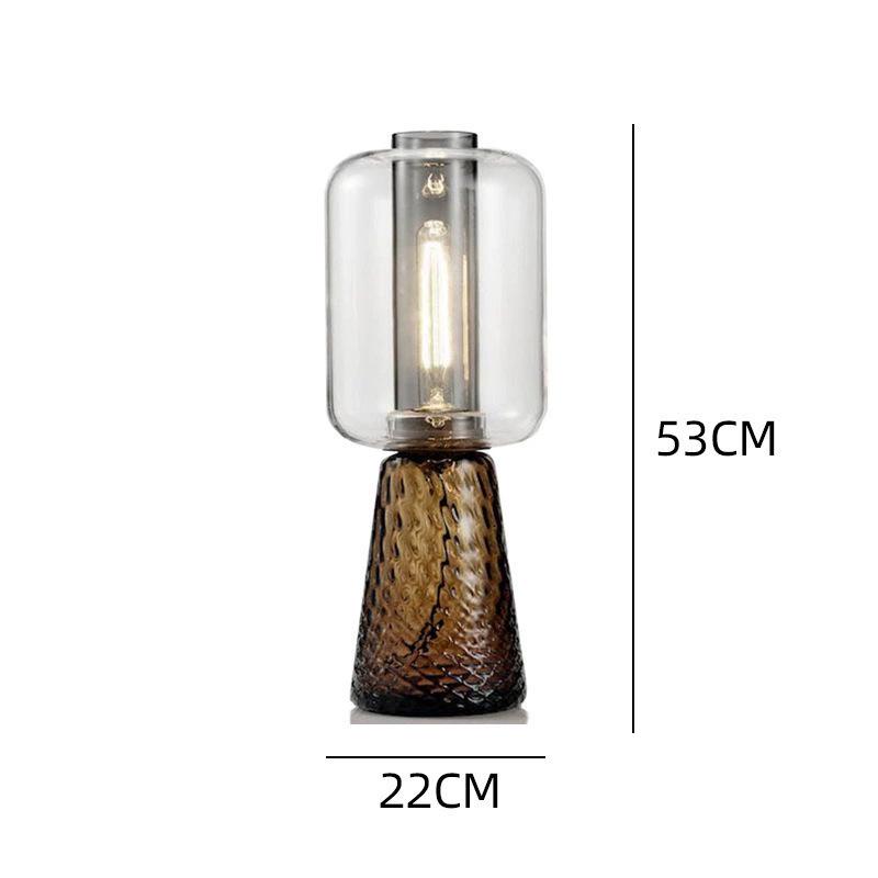 Nordic Modern Glass Table Lamp - Creative, Stylish Lighting for Living Room, Bedroom, Hotel, or Model Room