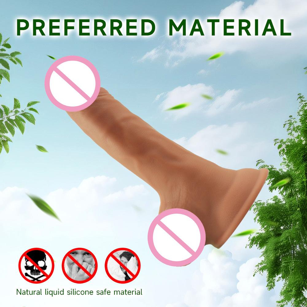 Silicone Realistic Penis Cock, Female Vaginal Masturbator Anal Plug, Two Sizes of Powerful Suction Cup Adult Sex Toys, Sex Toys