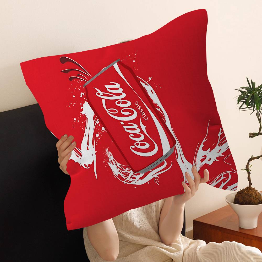 C-Coca C-Cola Kissen Anime Kissen Sofa Bett Kopfkissenbezug Kissenbezug 45X45 cm Mode