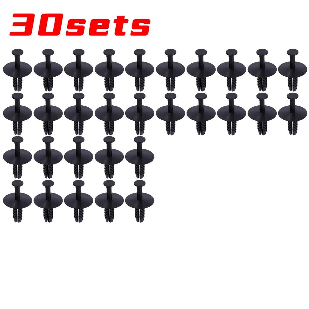 10-50sets Bumper Trim Buckles Cars Rivet Clips Doors Sill Fixing Clips Wheel Arch Clip for Mercedes-Benz BMW357 Auto Accessories