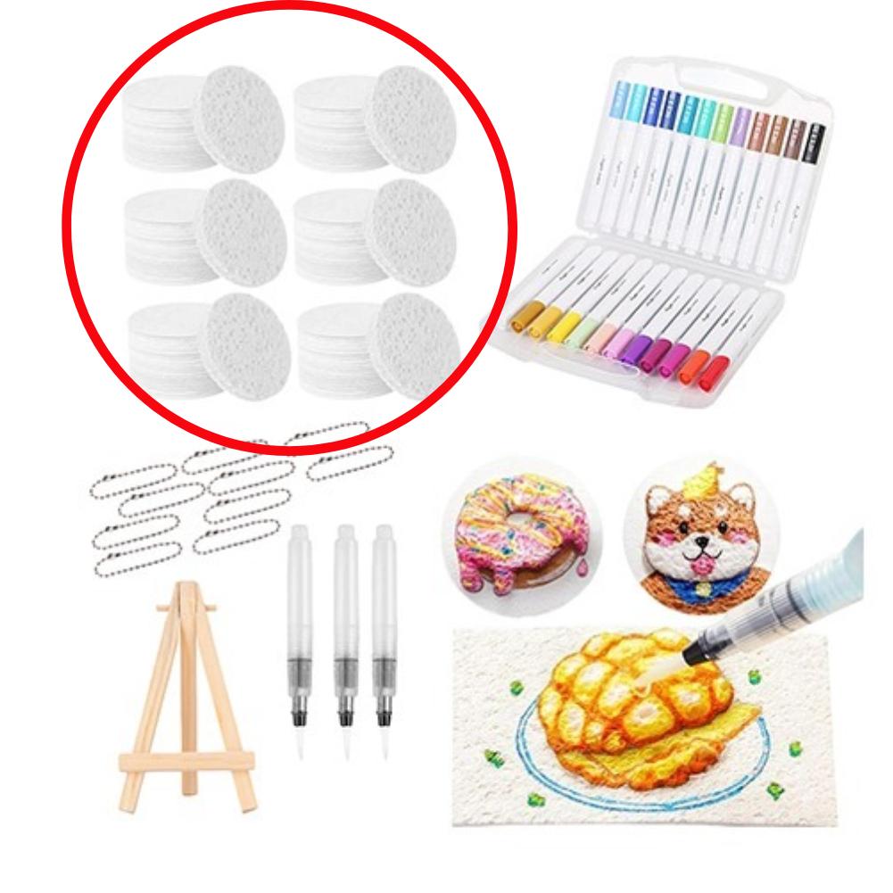 1 Set 3D Drawing Magic Canvas Sponge DIY Kids Magic Puffy Paint With Drawing Pens Foam Texture Painting Kit For Kids