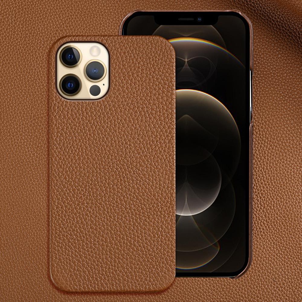 Genuine Cow Leather Phone Case for Apple iPhone 15 13 14 Pro Max 15Pro 14Pro 13Pro 12ProMax Shockproof Protector Back Cover