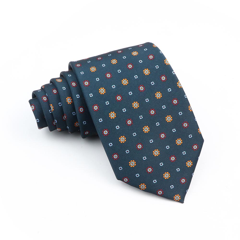 Supermjuka bohemiska sidenpolyesterslipsar för män Nyhet Design Bröllopskontor Företag Gravata tryckt slipspresent