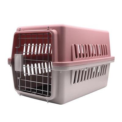 Tragbare Haustiertransportbox und Käfig für Hunde und Katzen - Fluggesellschaft zugelassen, Größe L, Perfekt für Reisen und Ausflüge.