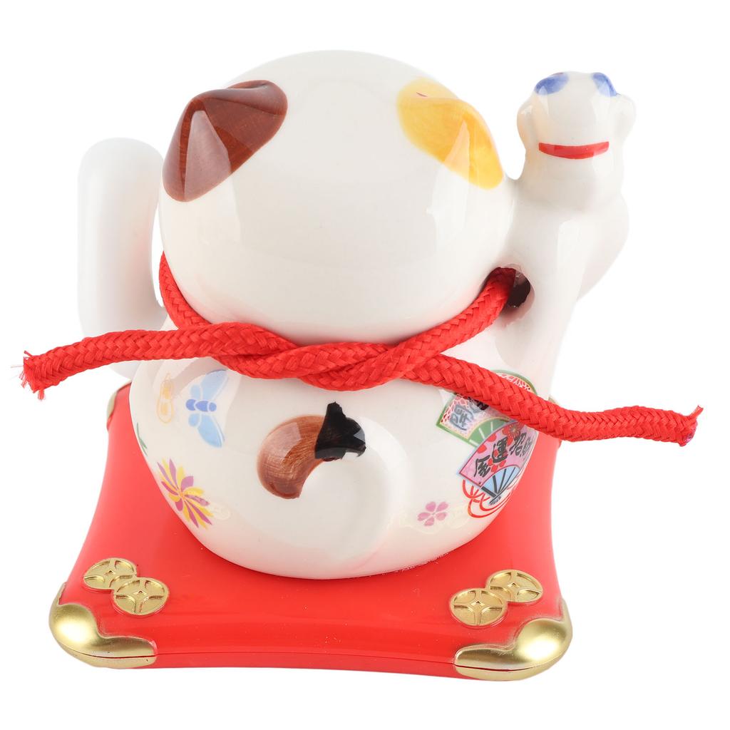 Ceramic Wealth Welcoming Cat Ornament Desktop Fortune Cat Craft for Home Shop Store Business GiftType 3