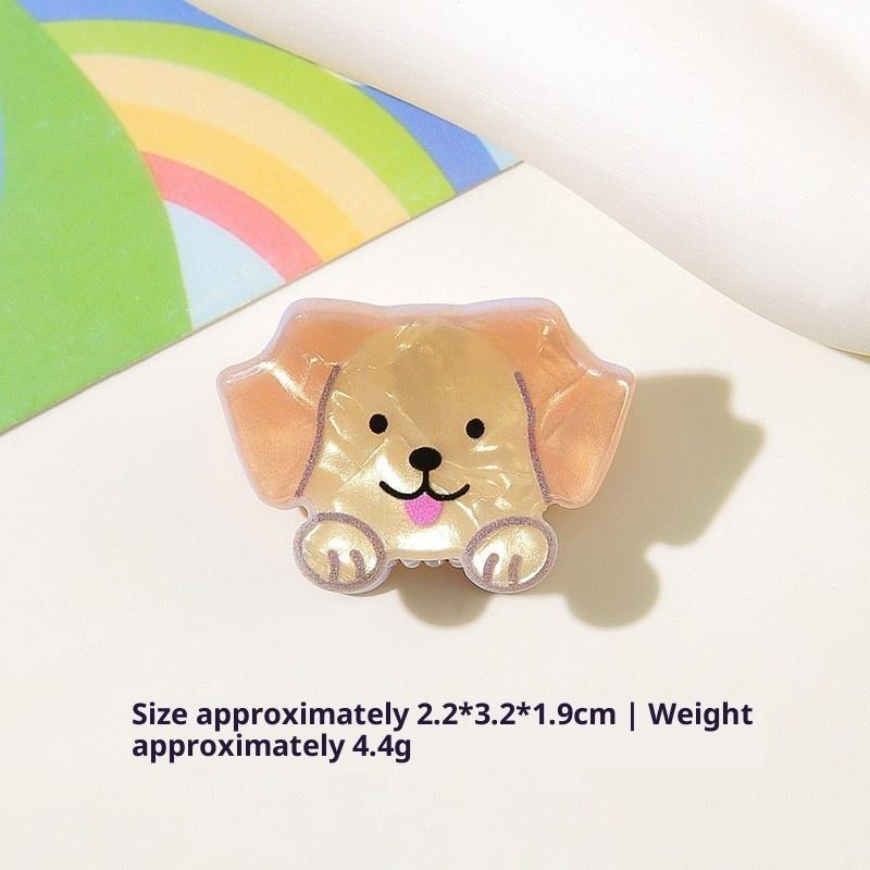 

Cartoon Fun Animal Small Grab Clip Imitation Corgi French Bulldog Shiba Inu Dogs Bangs Claw Cute Women Hair Accessories A13