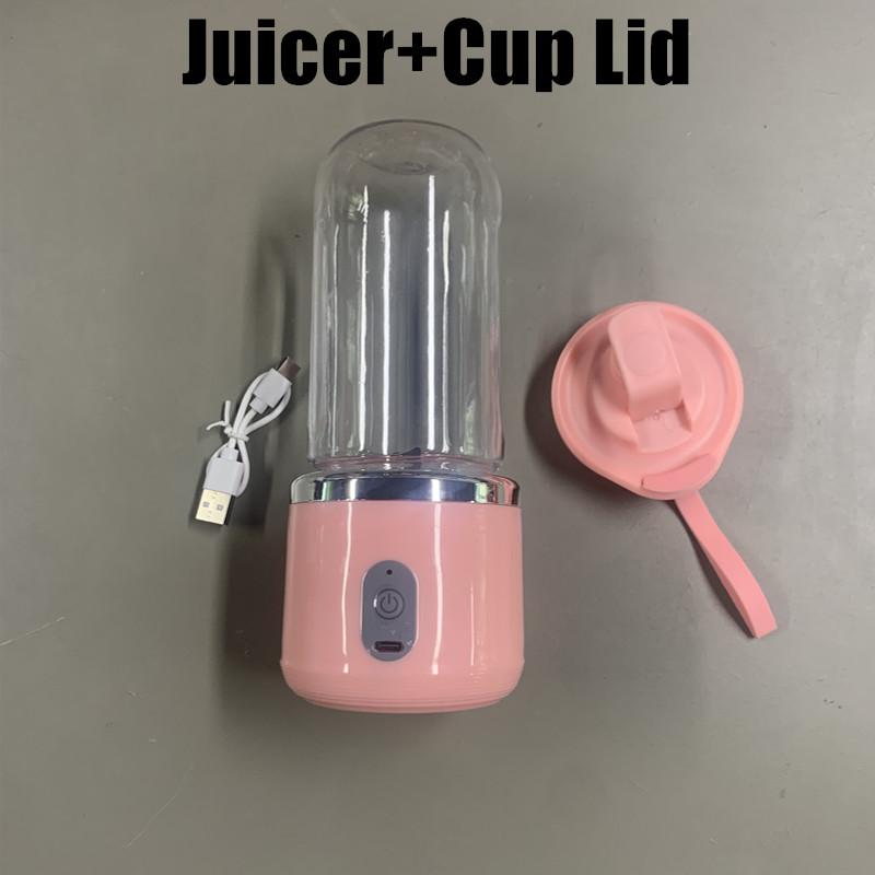 

Синий/розовый портативный небольшой электрический соковыжималка с лезвием из нержавеющей стали, соковыжималка для фруктов, автоматический блендер для смузи, кухонный инструмент