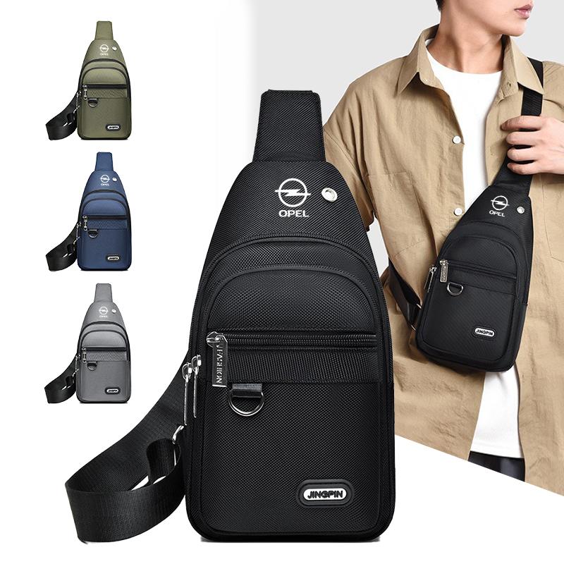 Leisure Car Small Backpack One-shoulder Messenger Bag Chest Bag For Opel Astra H G J Insignia Mokka Zafira Corsa Vectra B C D