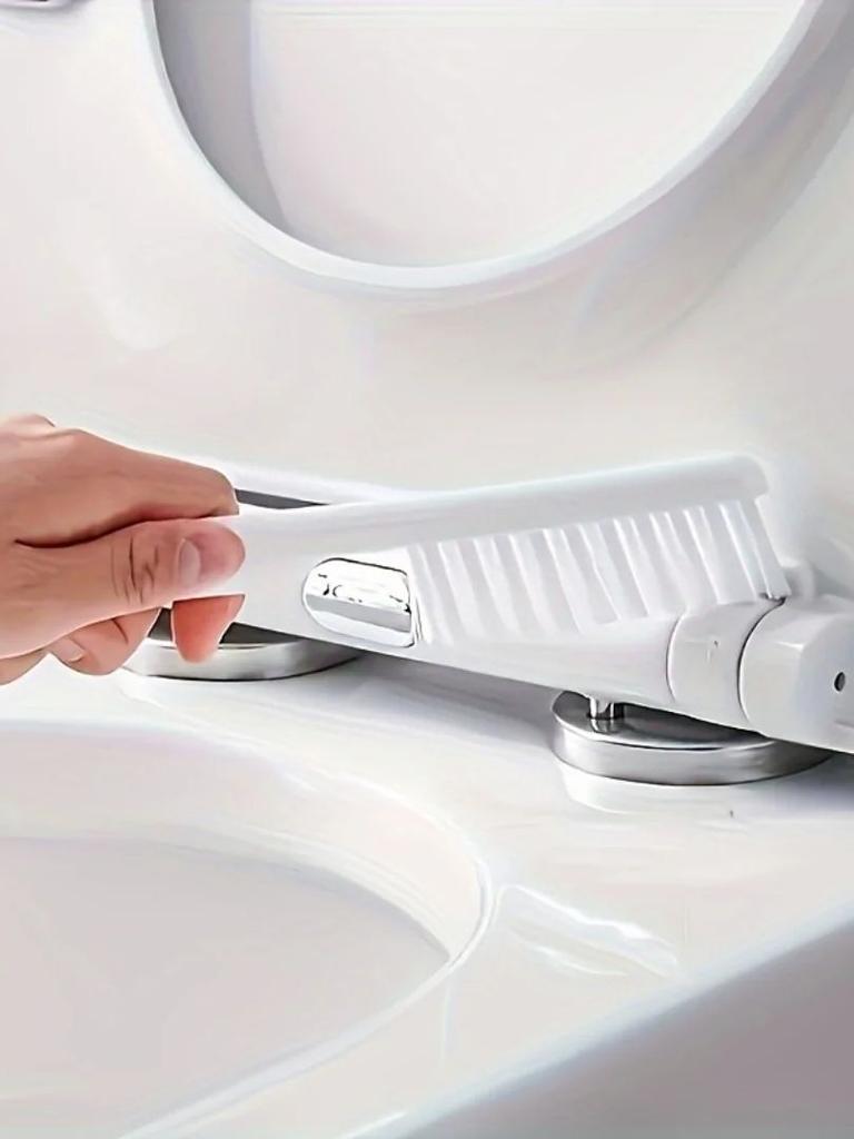 1pc Toilet Brush with No Dead Corners, No Punching In the Bathroom, Washing Toilet Brush, Household Wall Mounted Drain Long Hand