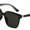 Men's Summer Travel Black Big Frame Sunglasses