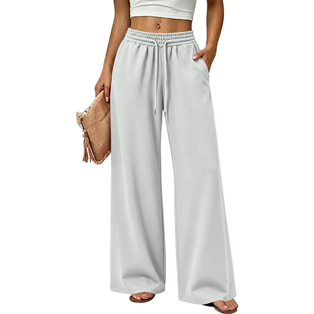 Women's Color Wide Leg Sweatpants Casual Versatile Joggers for Everyday Wear