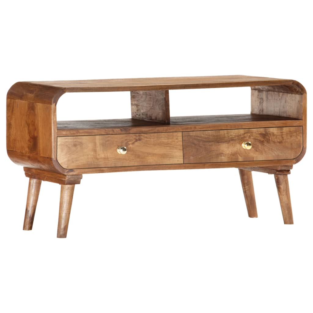 TV Stand 90 X 35 X 47 Cm Solid Mango Wood