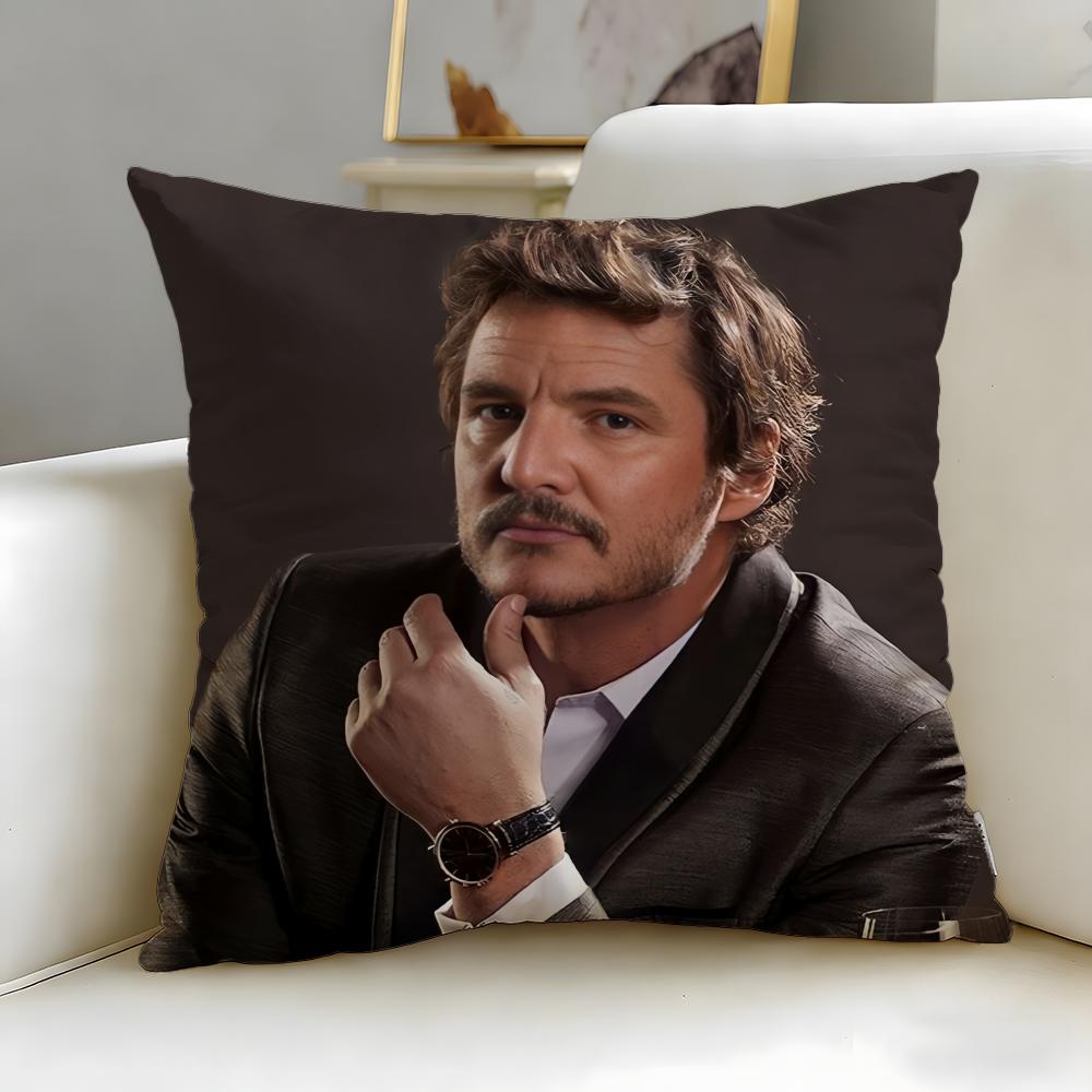 Populární herec Pedro Pascal Povlak na polštář Měkký a snadno pratelný Povlak na polštář – Univerzální pro pohovku, postel, cestování a kancelář