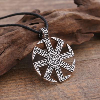 Viking Jewelry Norse Pendant Mens Slavic Amulet Alloy Necklace