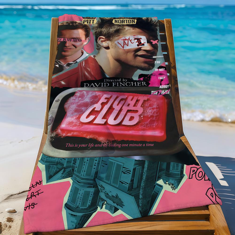Classic Movie Fight Club Towel Sports Quick Dry Travel Camping Gear Sandproof Soft Light Large Beach Towel