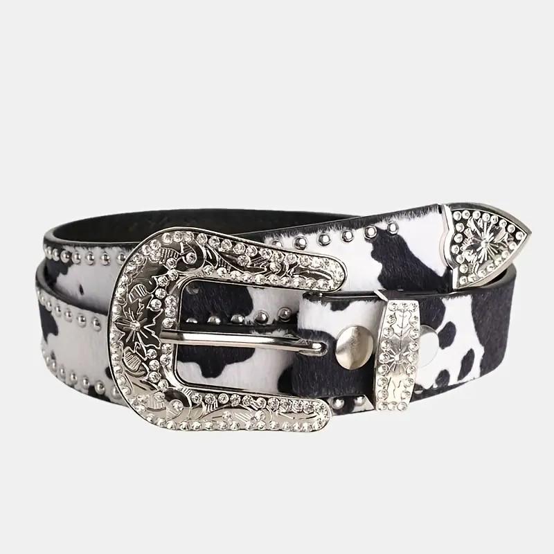 Women's Retro Casual Trend Carved Buckle Belt For Women Men,Punk Rivet Belt, Paired With Jeans , Skirts-For Ideal Gifts