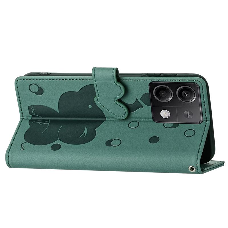 Wallet Leather Lovely Elephant Case For Xiao Mi Redmi Note 13 ProPlus 12 12S 11 10 Pro Mi 11T 12T 13T Pro Redmi 12 13 13C Cover