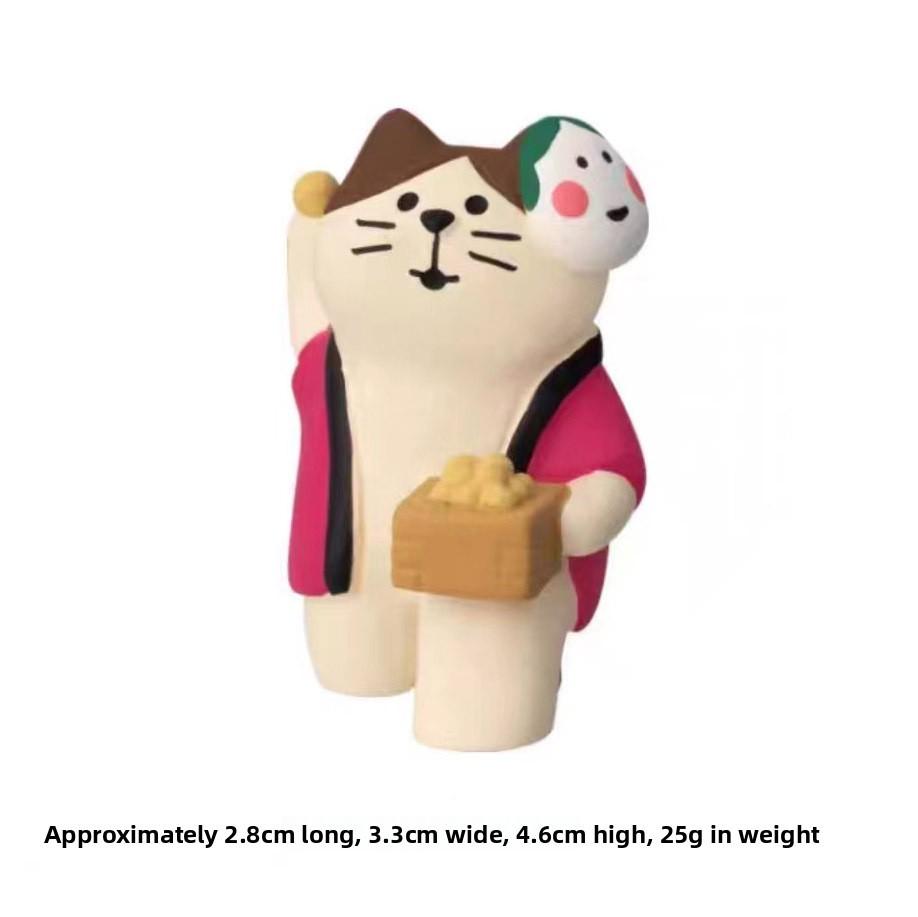 Cherry Blossom Cat Resin Craft With Cute Cat Figurine For Collectors And Gift Ideas