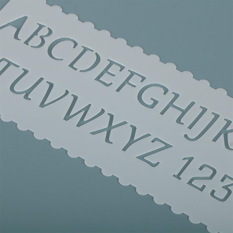 8Pcs Letter Wave Animal Shaped Diy Craft Hollow Layering Stencil Paint Template