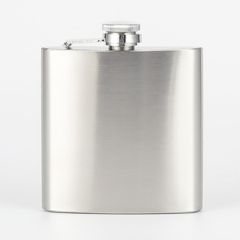 Stainless Steel Flask Leakproof Drinking Flask Portable Pocket Whiskey Flask  Rust Proof for Party Camping Travel and Gifting