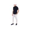 Emporio Armani Solid Color Half Button Eagle Logo Embroidered Cotton Short Sleeve Polo Shirt Men Polo Shirts Navy-Blue 3R1F67-1JCYZ-09K1