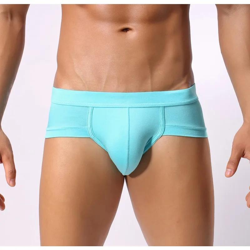 U Convex Pouch Briefs For Men Sexy Underwear Soft Panties Mini Boxer Brief Bikini Trunks Breathable Underpants Solid Lingerie