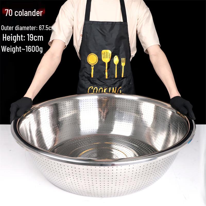 

Thickened Stainless Steel Rice Washing & Draining Colander