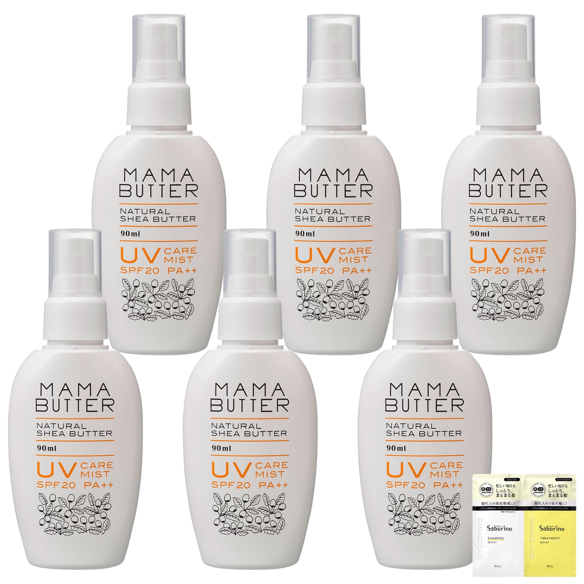 

Mama Butter UV Care Mist 90 мл Образец, набор из 6 штук [Оптовая покупка] [Пробный период включен]