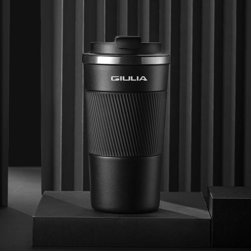 510ML Car Coffee Cup 304 Stainless Steel Car Thermos Automotive Decorative Stickers For Alfa Romeo Giulia Giulietta Tonale MITO vs2
