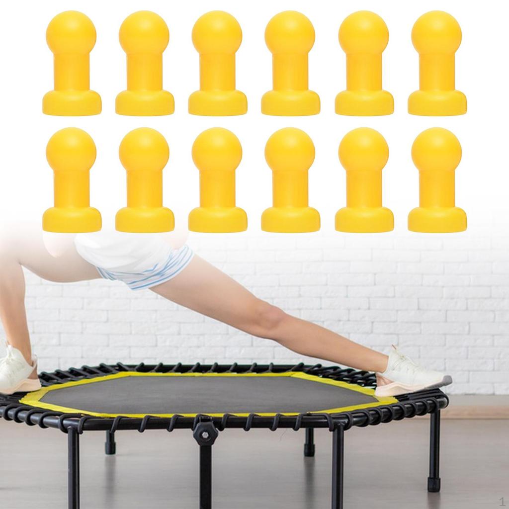 12x Trampoline Pole Protective Caps Replacement for Iron Bed Frame Protection Spare Parts Easily
