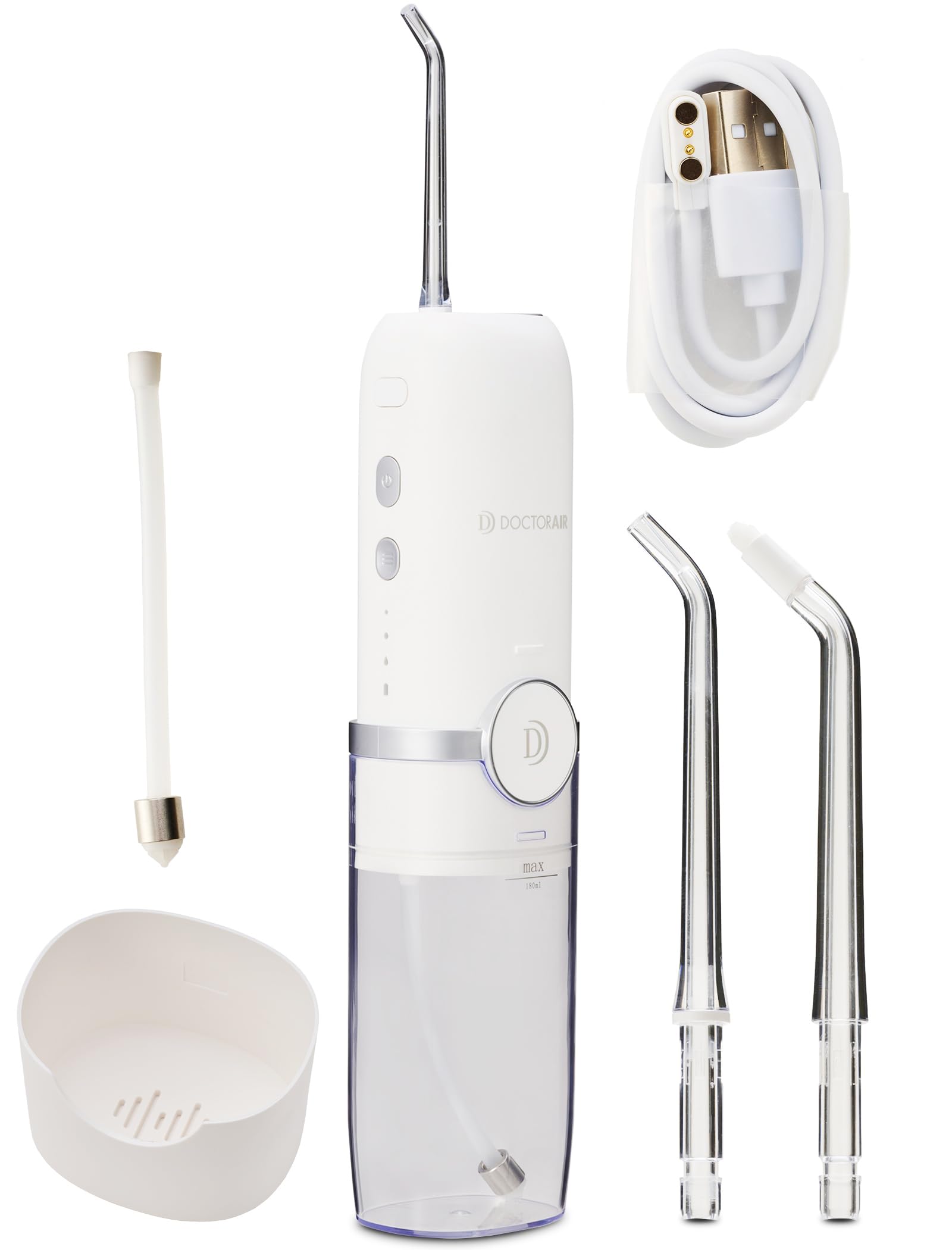 

Официальный магазин Doctor Air Ирригатор для полости рта Nano Bubble PRO Оснащен нанопузырьками Уход за пародонтальными карманами Уход за полостью рта Межзубный уход Ирригатор для полости рта белый