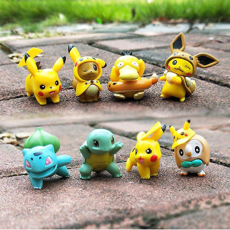 Fantastyczny Zestaw 8 Figurek Pokemon Pikachu Idealny Dla Kolekcjonerów Lub Dzieci!