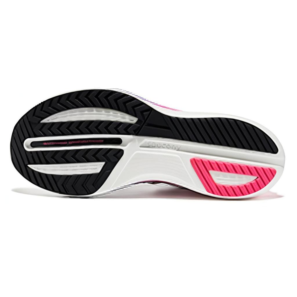 Saucony Slay Comfortable Shock Absorption Durable Breathable Rebound Low-Top Marathon Running Shoes Unisex Running Shoes White Pink S28192-15