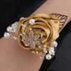 Artificial Rose Bridesmaid  Wrist Flowers Pearl Wedding Flower Bracelet Wrist Corsage  Girls