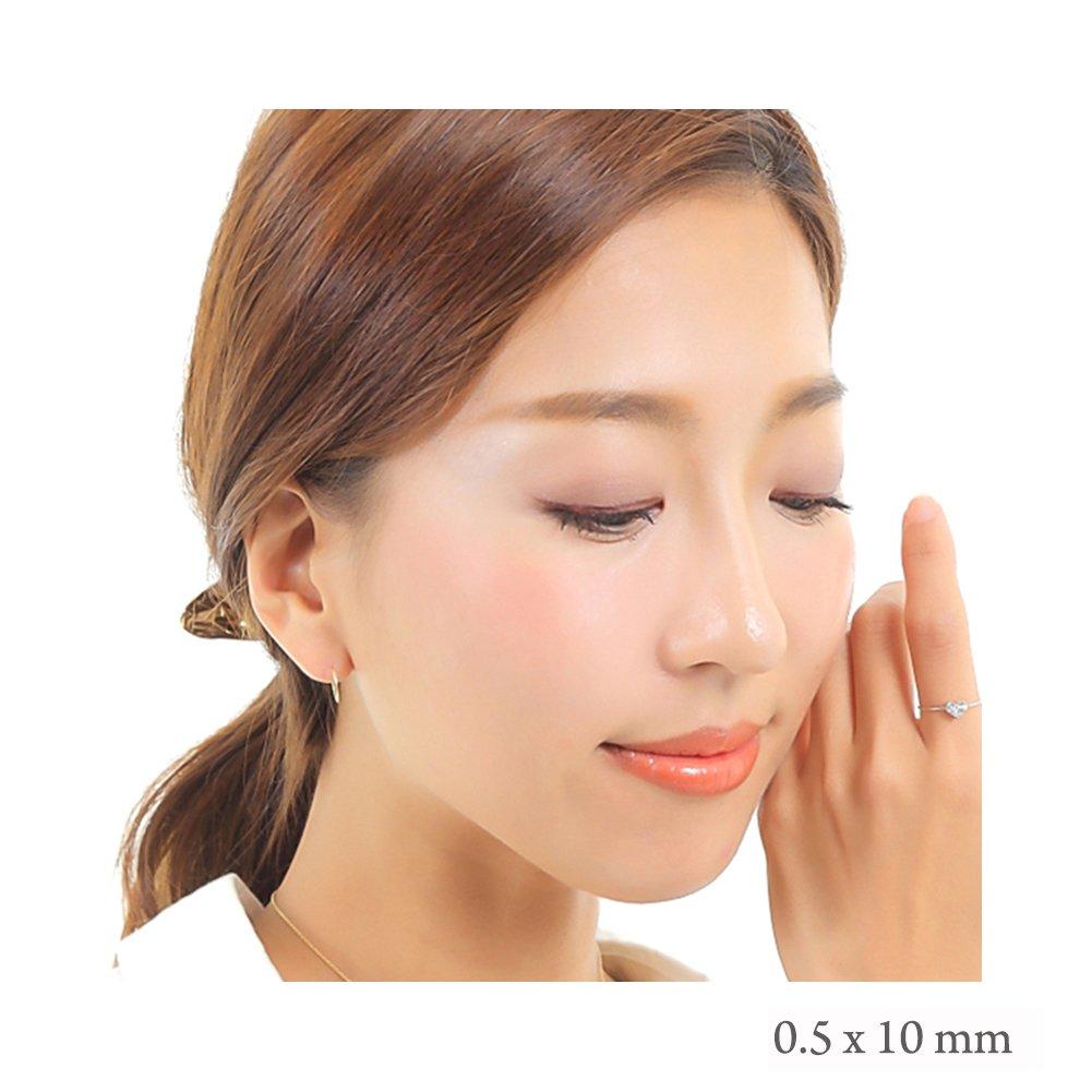 Kjøp K18 Rørkreol for Kvinner og for Begge 1 Tykkelse Diameter 2 [Smykker M] Øredobber, Enkle, Menn, Hypoallergeniske, Ører, Par, 0.5mm, 10mm, Gull,