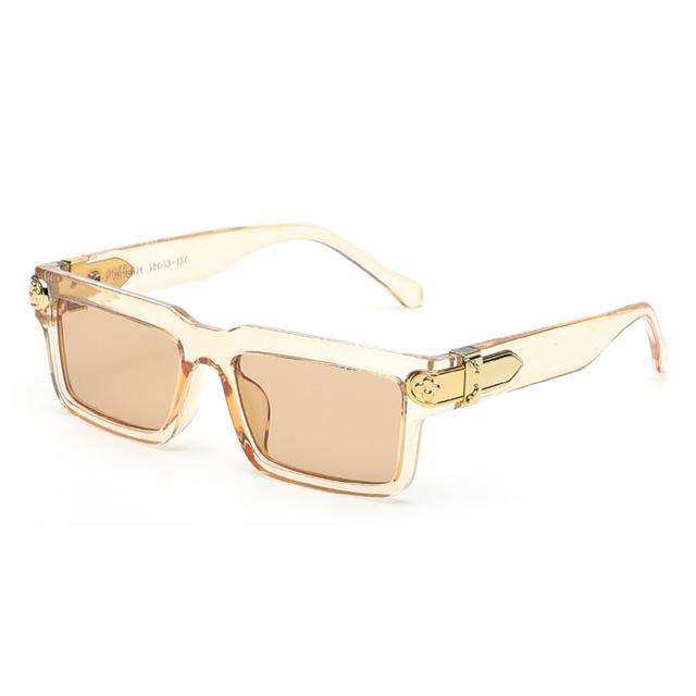 Retro Dame Square Small Square Solbriller | Vintage rektangel solbriller menn - solbriller