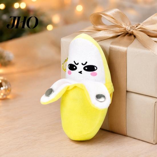 Portable Music Toy Keychain Musical Banana Plush Toy, Fruit Sensing Metronome with Sounds, Interactive Kids Sound for Kids, Cute Motion Sensor Keyring