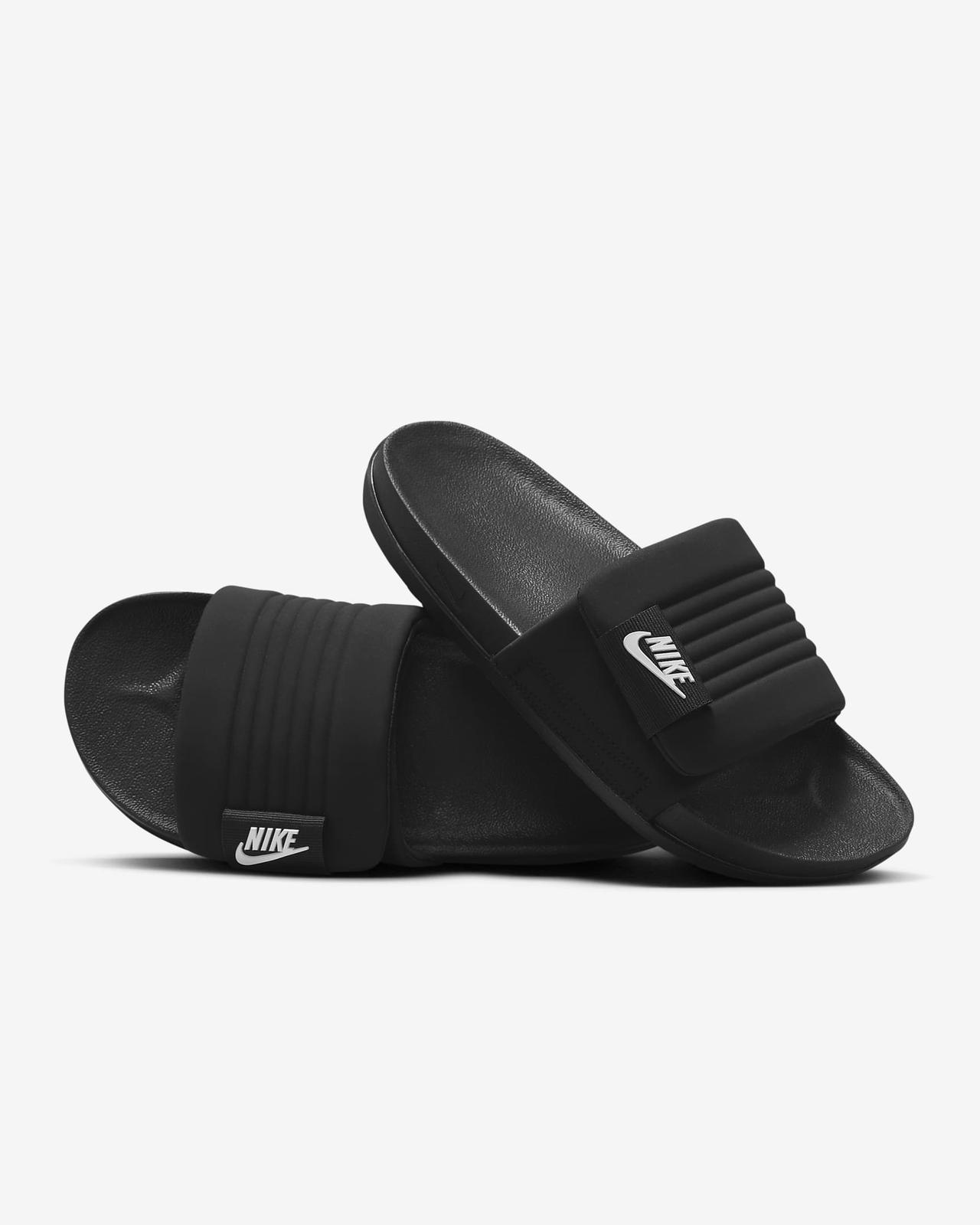 DQ9624-001 Nike Offcourt Adjust Slide Black Black White (Men s) 10