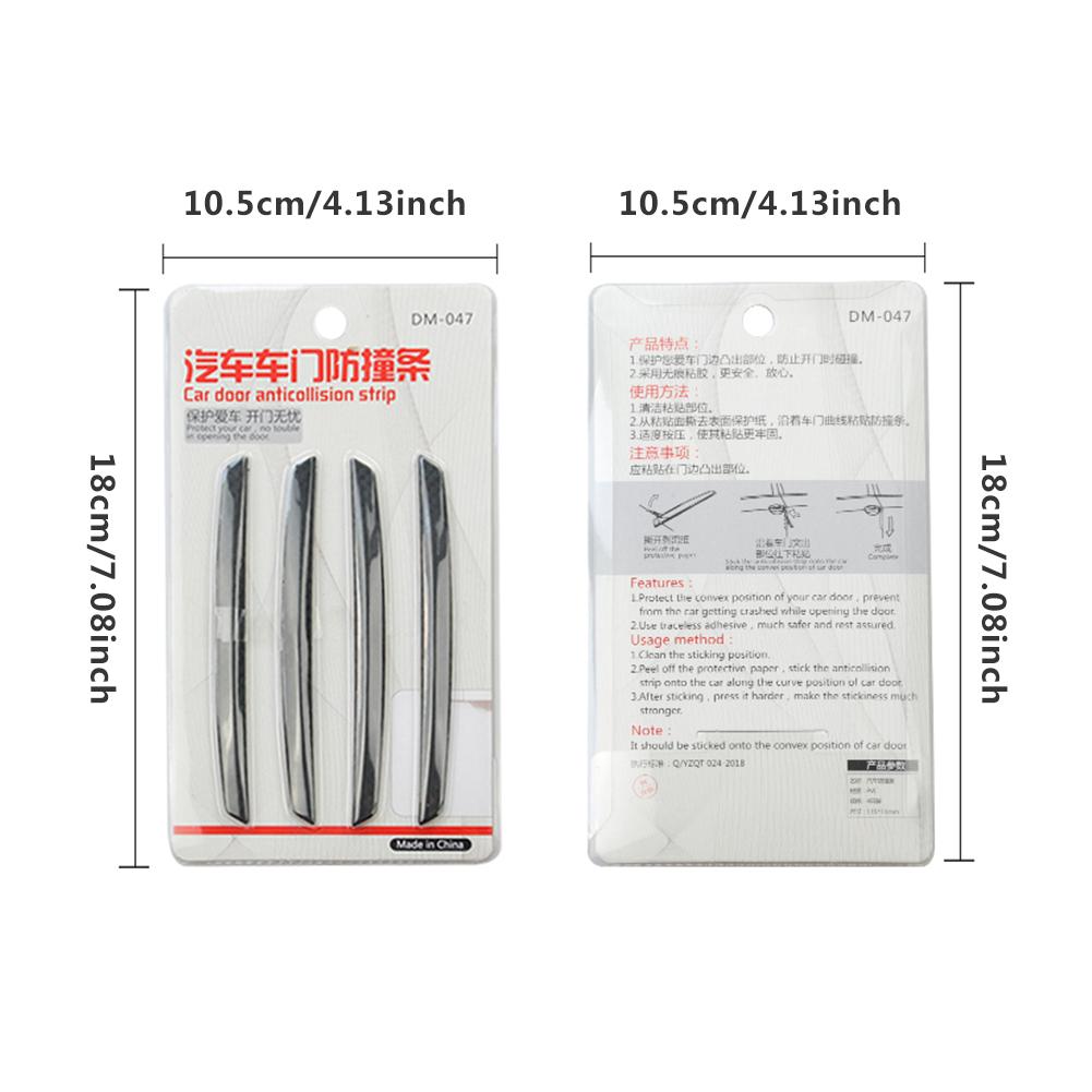 

Наклейка на кромку двери автомобиля, защитная накладка на кромку двери, мягкий декоративный протектор из углеродного волокна, защитная полоса для предотвращения столкновений чёрный