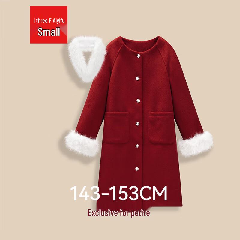 

IEF Women s Petite French Style Wool Coat L
