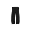 Li Ning Sports Trend Series Logo Print Elastic Waist Cuffed Warm Fleece Joggers Women Joggers Black AKLSB42-3