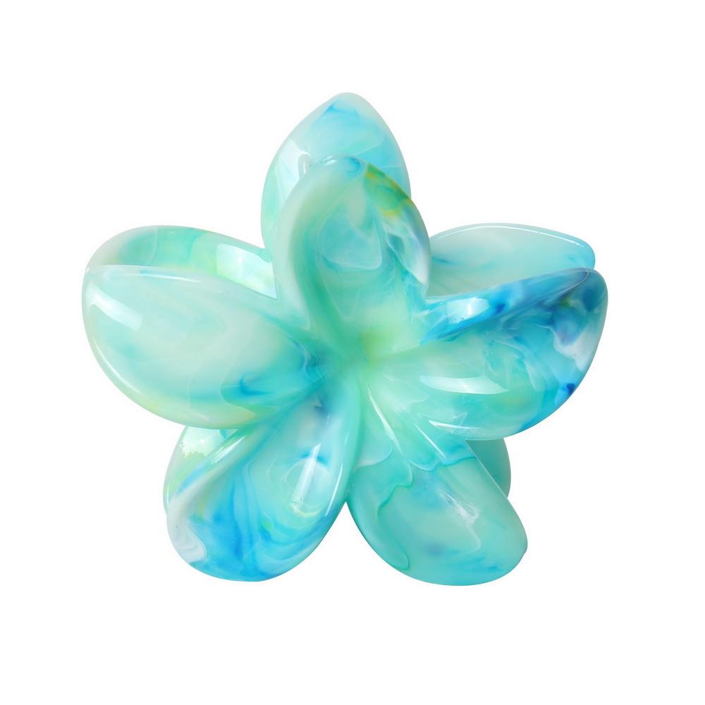 Tropical Flower Hair Claw Clips Hawaiian Plumeria Hair Accessories for Thick and Thin Hair Large Beach Hair Clips for Women Girl
