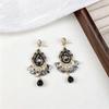 Light Luxury, Extravagance, Heavy Industry, Water Drop Earrings, Handmade Crystal Tassel Earrings, Korean Retro High-end Ethnic Style Earrings.
