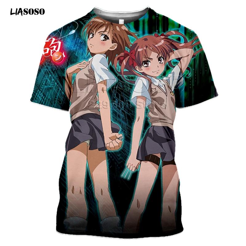Summer Style T-Shirt Men Women T-shirt 3D Print Anime Game A Certain Scientific Railgun T Harajuku T Shirt Clothing